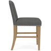 Mix-N-Match Clipped Top Upholstered Stool- Slate - Chapin Furniture