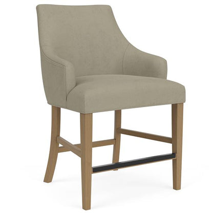 Mix-N-Match Swoop Arm Upholstered Stool- Sand - Chapin Furniture