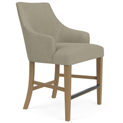 Mix-N-Match Swoop Arm Upholstered Stool- Sand - Chapin Furniture
