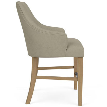 Mix-N-Match Swoop Arm Upholstered Stool- Sand - Chapin Furniture