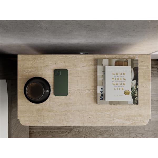 Sariel Stone Top Three Drawer Nightstand - Chapin Furniture