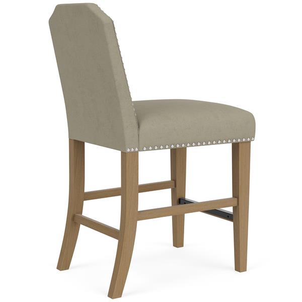 Mix-N-Match Clipped Top Upholstered Stool- Sand - Chapin Furniture