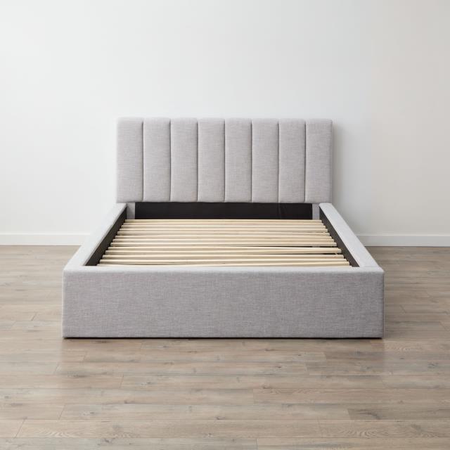 Grounded Abbott Stone Upholstered Bed- Queen - Chapin Furniture