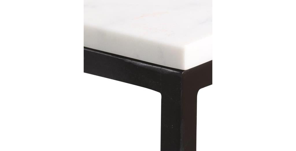 Loral Console Table-White Marble - Chapin Furniture