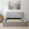 Grounded Abbott Stone Upholstered Bed- King - Chapin Furniture