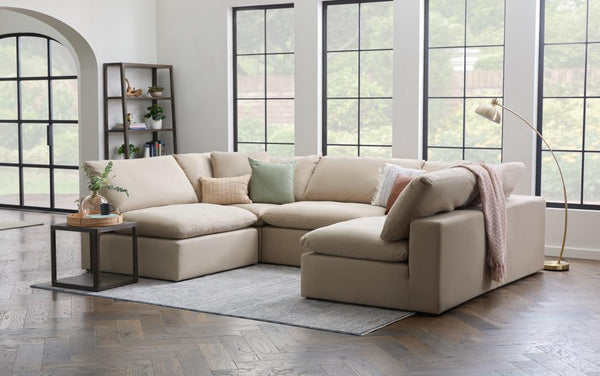 Bowe Modular Sectional- XL Chaise Almond - Chapin Furniture