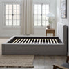 Grounded Abbott Stone Upholstered Bed- King - Chapin Furniture