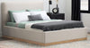 Grounded Sage Oat Upholstered Bed- King - Chapin Furniture