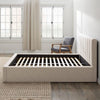 Grounded Abbott Oat Upholstered Bed- King - Chapin Furniture