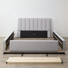 Grounded Abbott Stone Upholstered Bed- King - Chapin Furniture