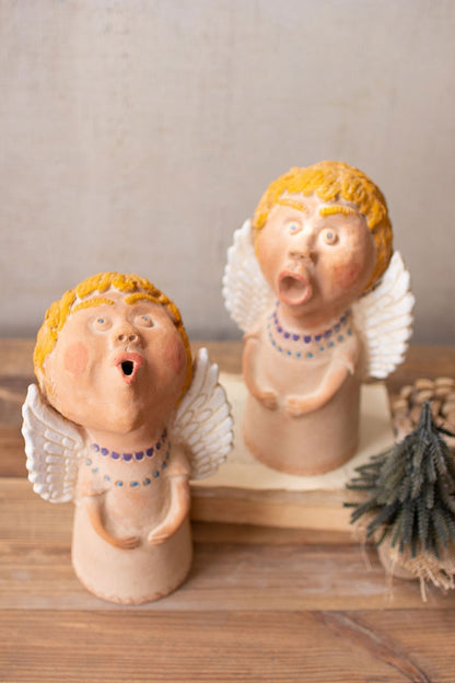 Set of 2 Clay Singing Angels - Chapin Furniture