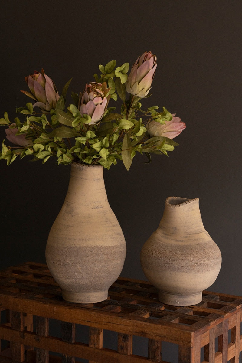 Free Formed Large Clay Vase - Chapin Furniture
