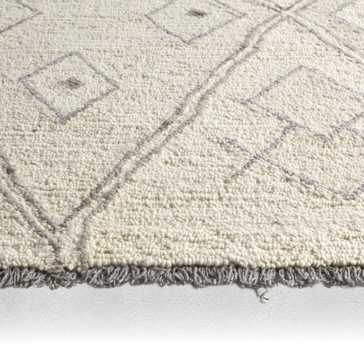 Hadi Ismael HAD02 White/Gray Rug - Chapin Furniture