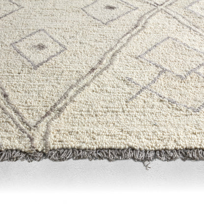 Hadi Ismael HAD02 White/Gray Rug - Chapin Furniture