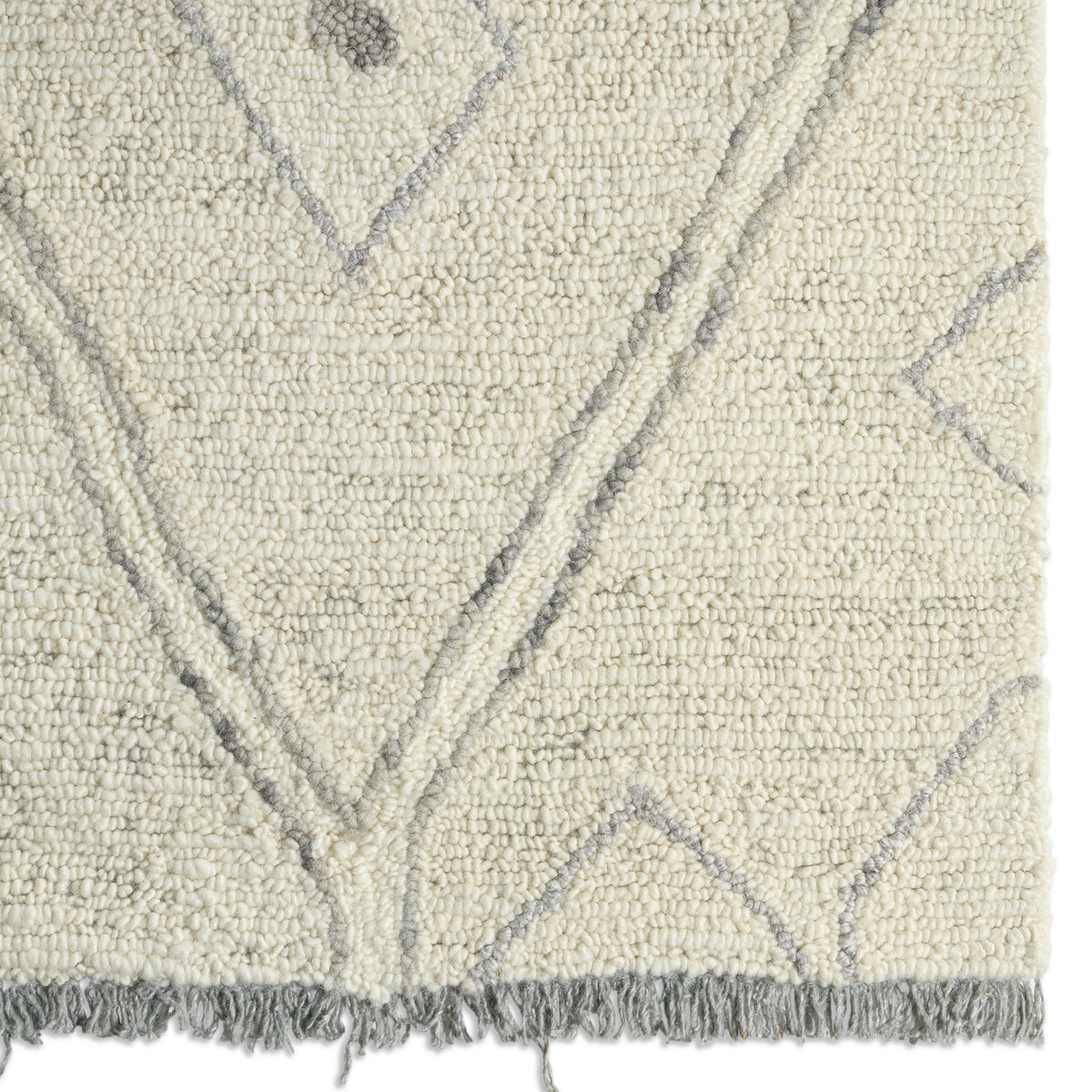 Hadi Ismael HAD02 White/Gray Rug - Chapin Furniture
