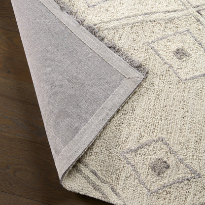 Hadi Ismael HAD02 White/Gray Rug - Chapin Furniture