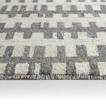 Hadi Emir HAD05 Gray/White Rug - Chapin Furniture