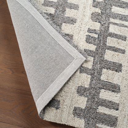 Hadi Emir HAD05 Gray/White Rug - Chapin Furniture