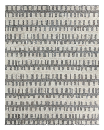 Hadi Emir HAD05 Gray/White Rug - Chapin Furniture
