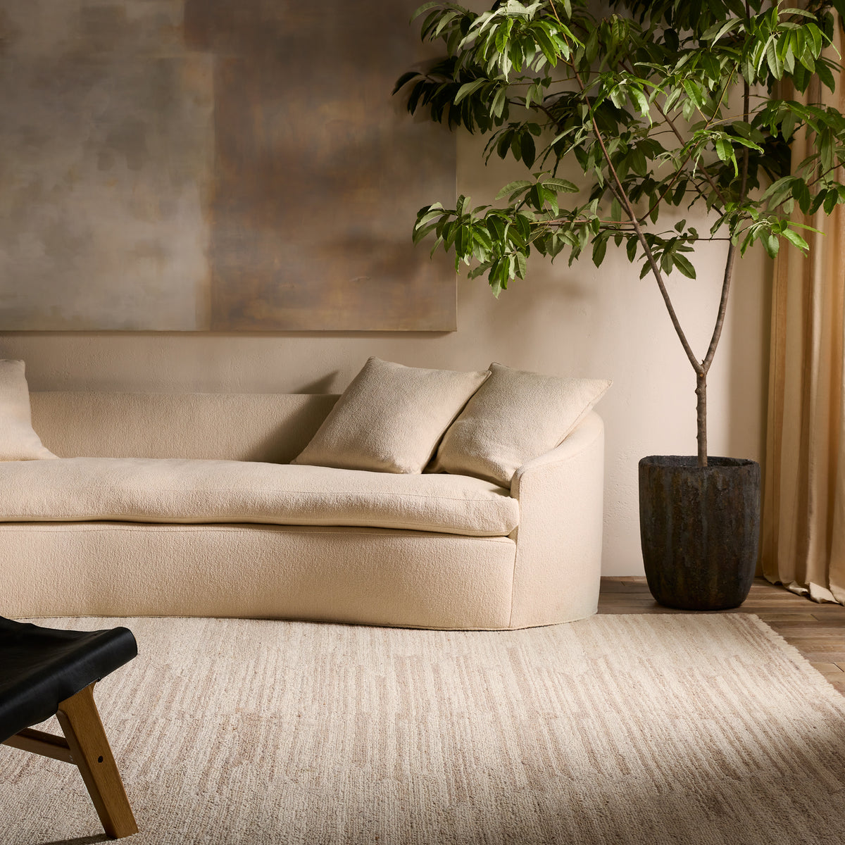 Hadi Sayeed HAD06 Natural/White Rug - Chapin Furniture