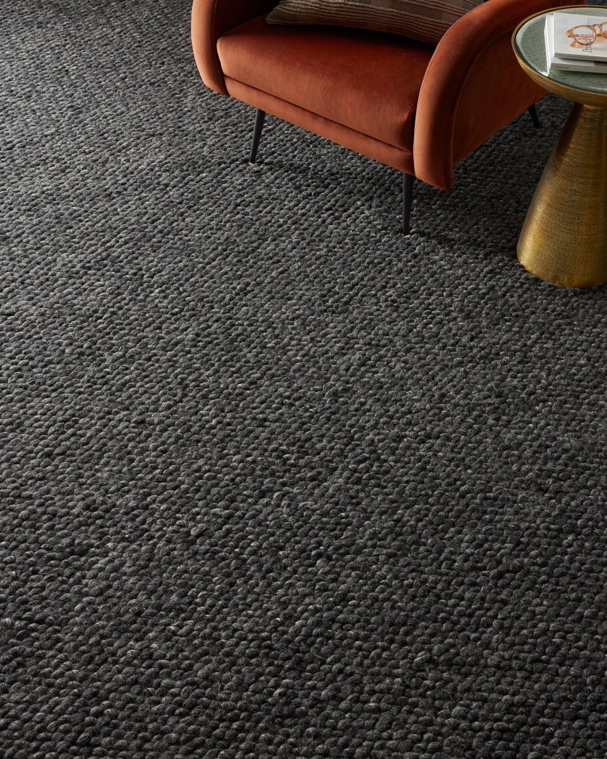 Jean Stoffer Hendricks 01 Rug- Charcoal - Chapin Furniture