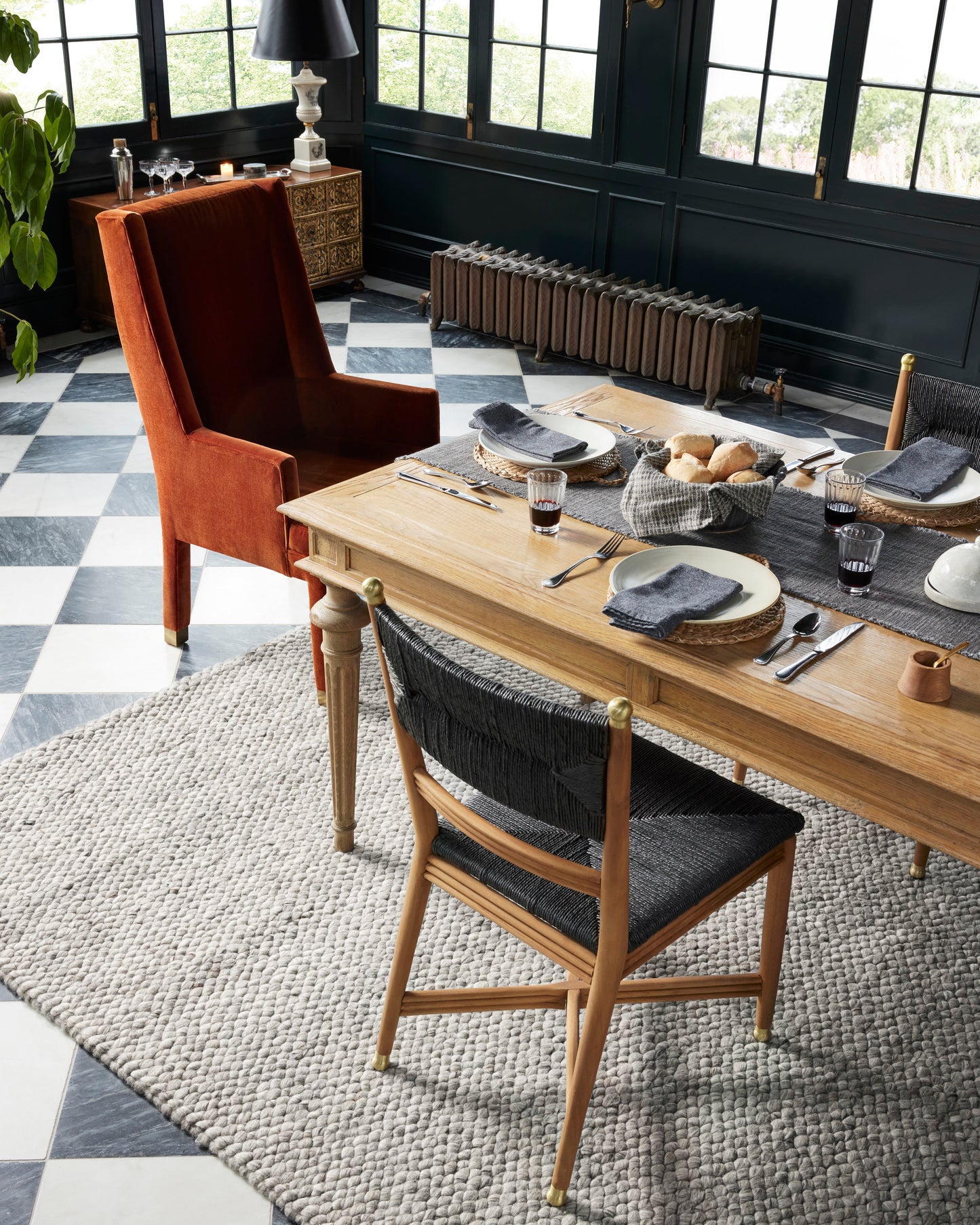 Jean Stoffer Hendricks 01 Rug- Grey - Chapin Furniture