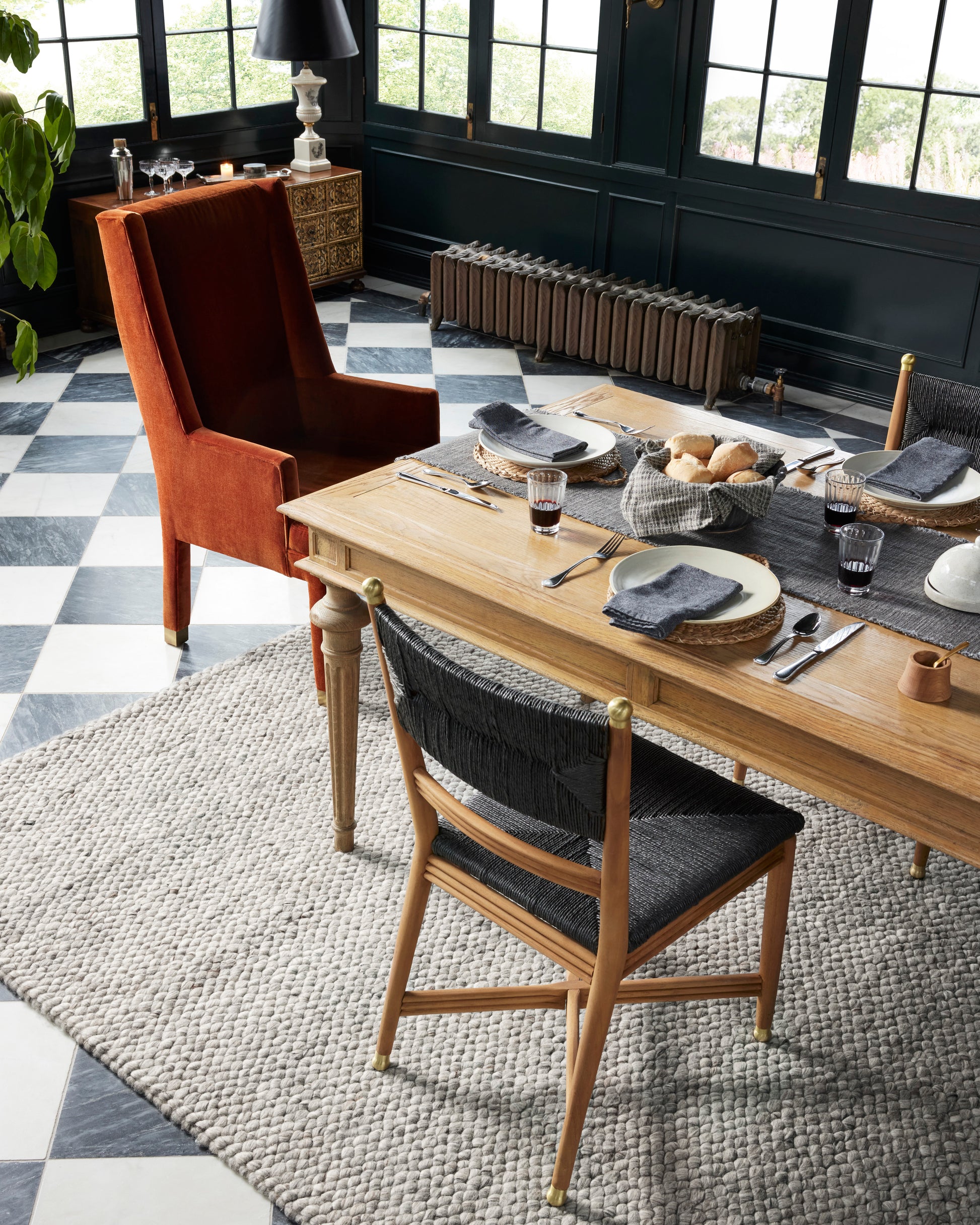 Jean Stoffer Hendricks 01 Rug- Grey - Chapin Furniture