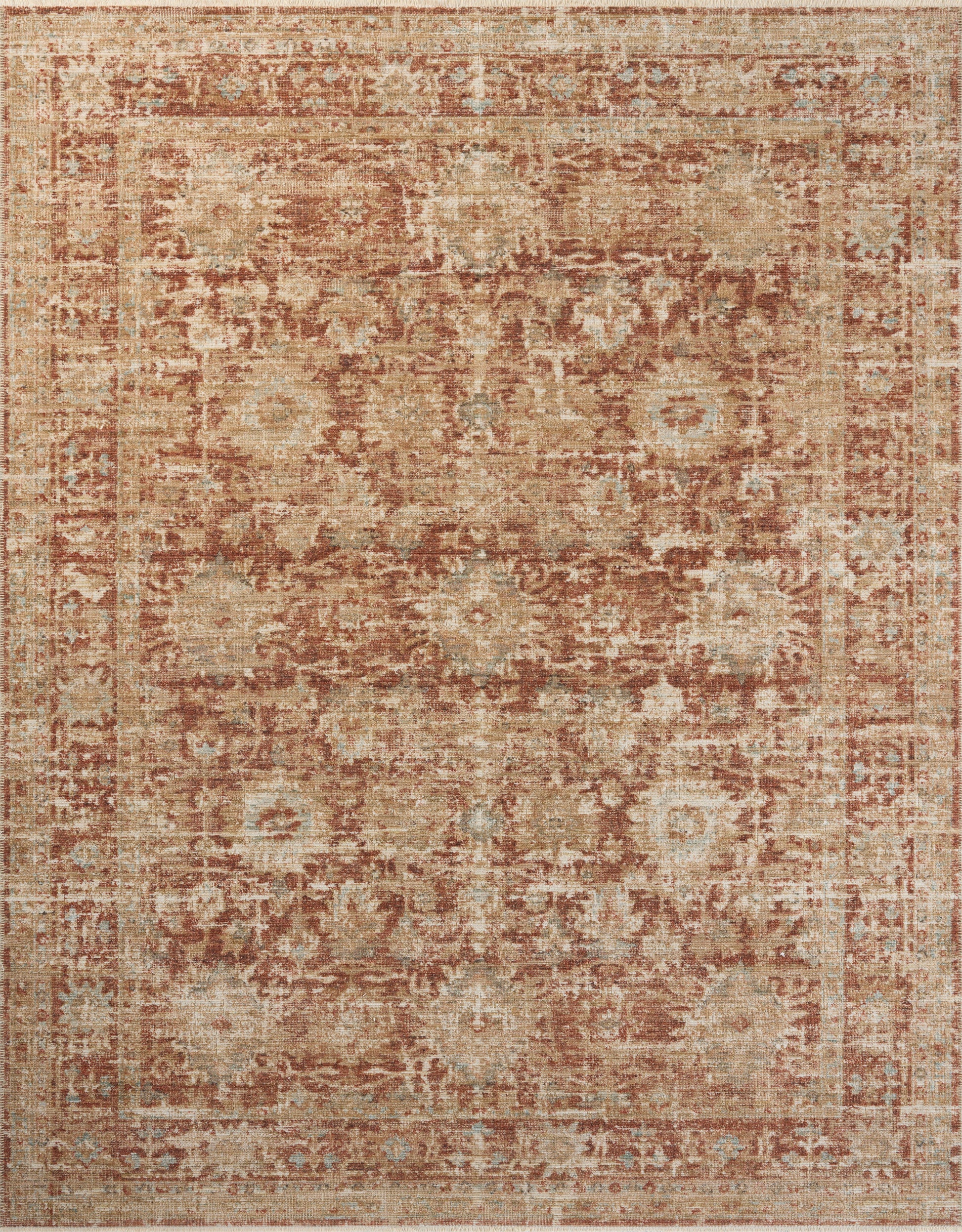 Heritage 03 Rug- Brick/Multi - Chapin Furniture