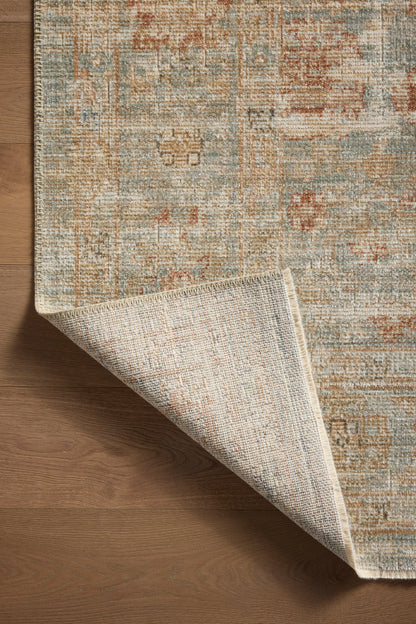 Heritage 06 Rug- Aqua/Terracotta - Chapin Furniture
