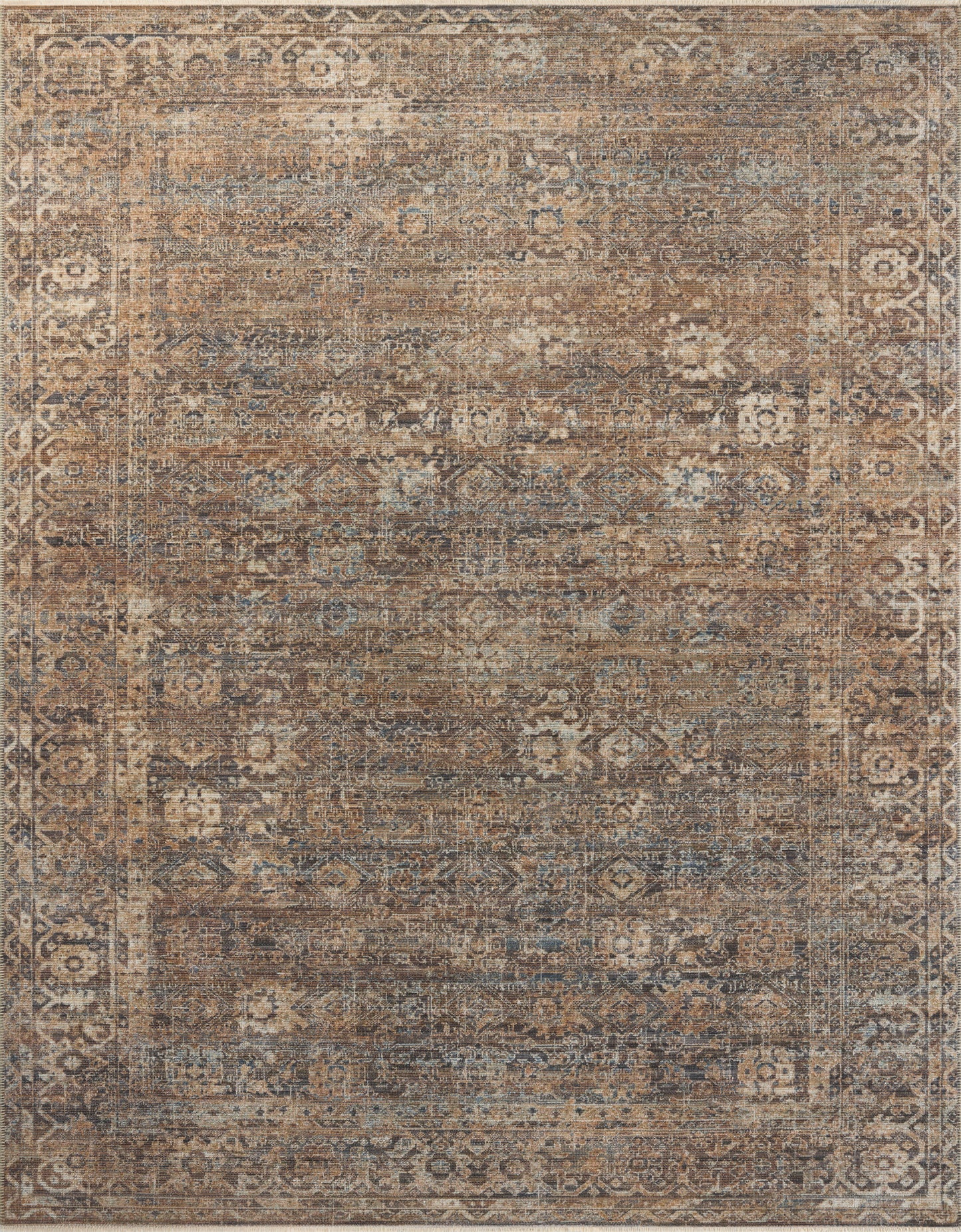 Heritage 07 Rug- Mocha/Denim - Chapin Furniture