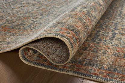 Heritage 12 Rug- Blue/Rust - Chapin Furniture