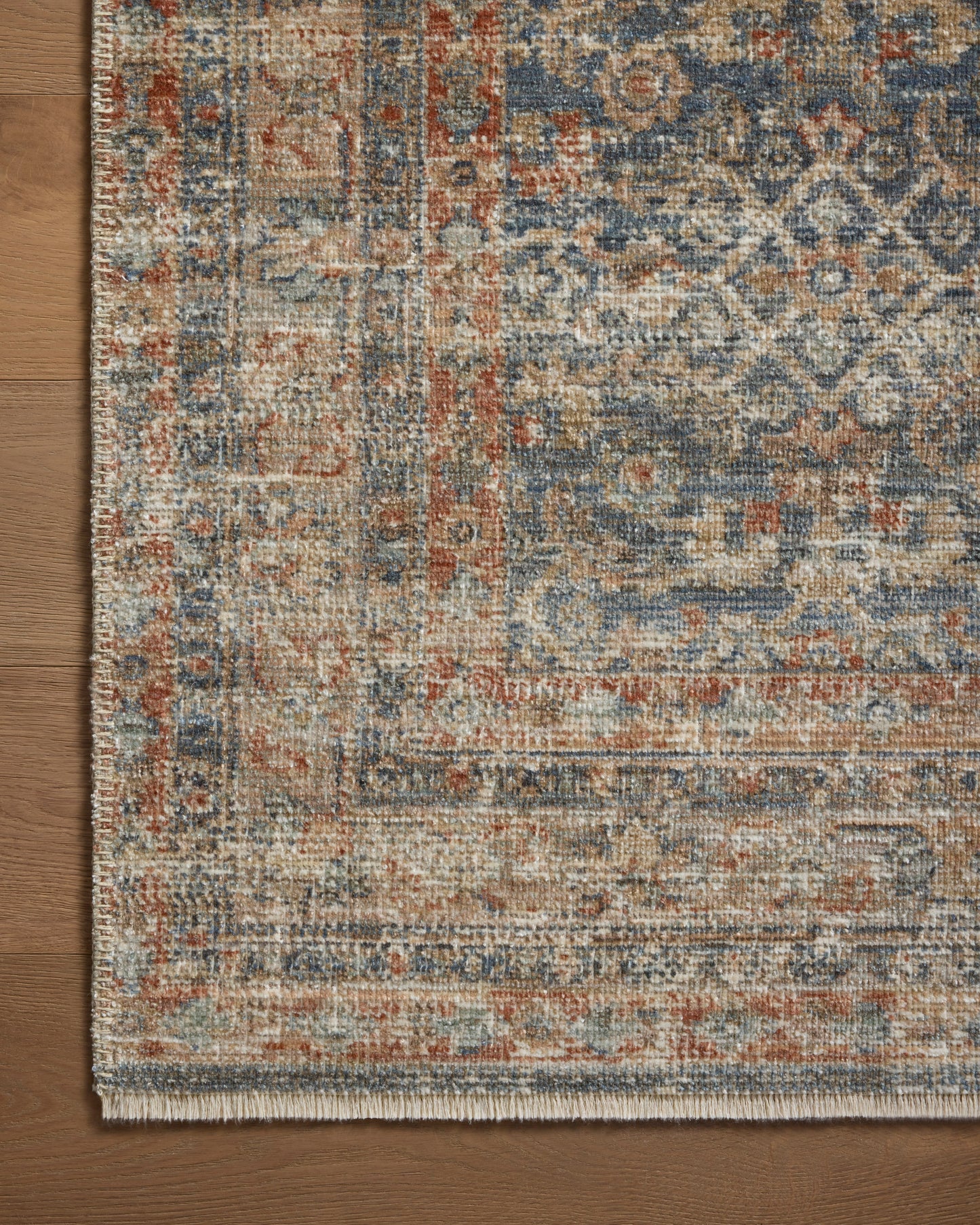 Heritage 12 Rug- Blue/Rust - Chapin Furniture