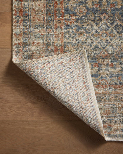 Heritage 12 Rug- Blue/Rust - Chapin Furniture