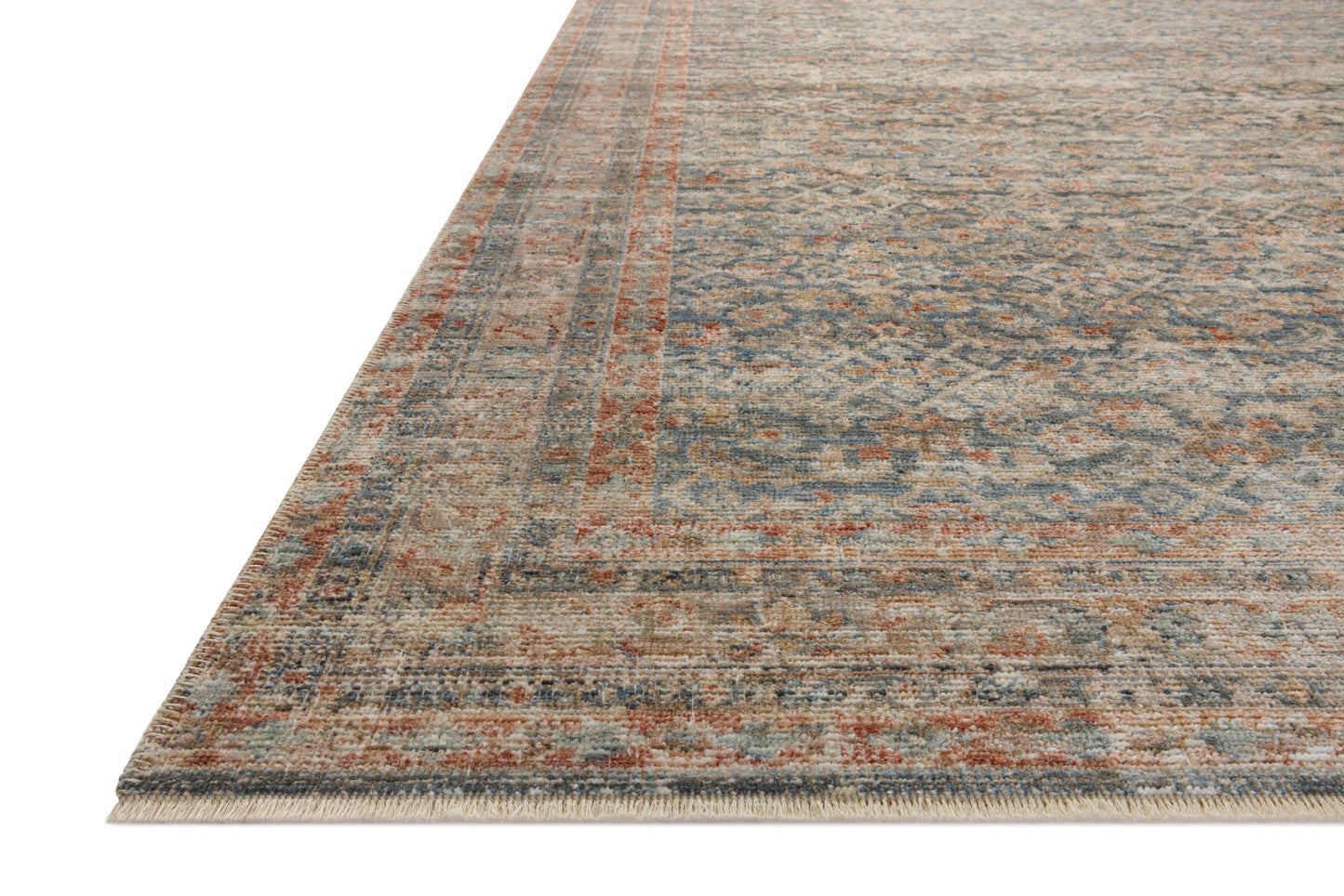 Heritage 12 Rug- Blue/Rust - Chapin Furniture