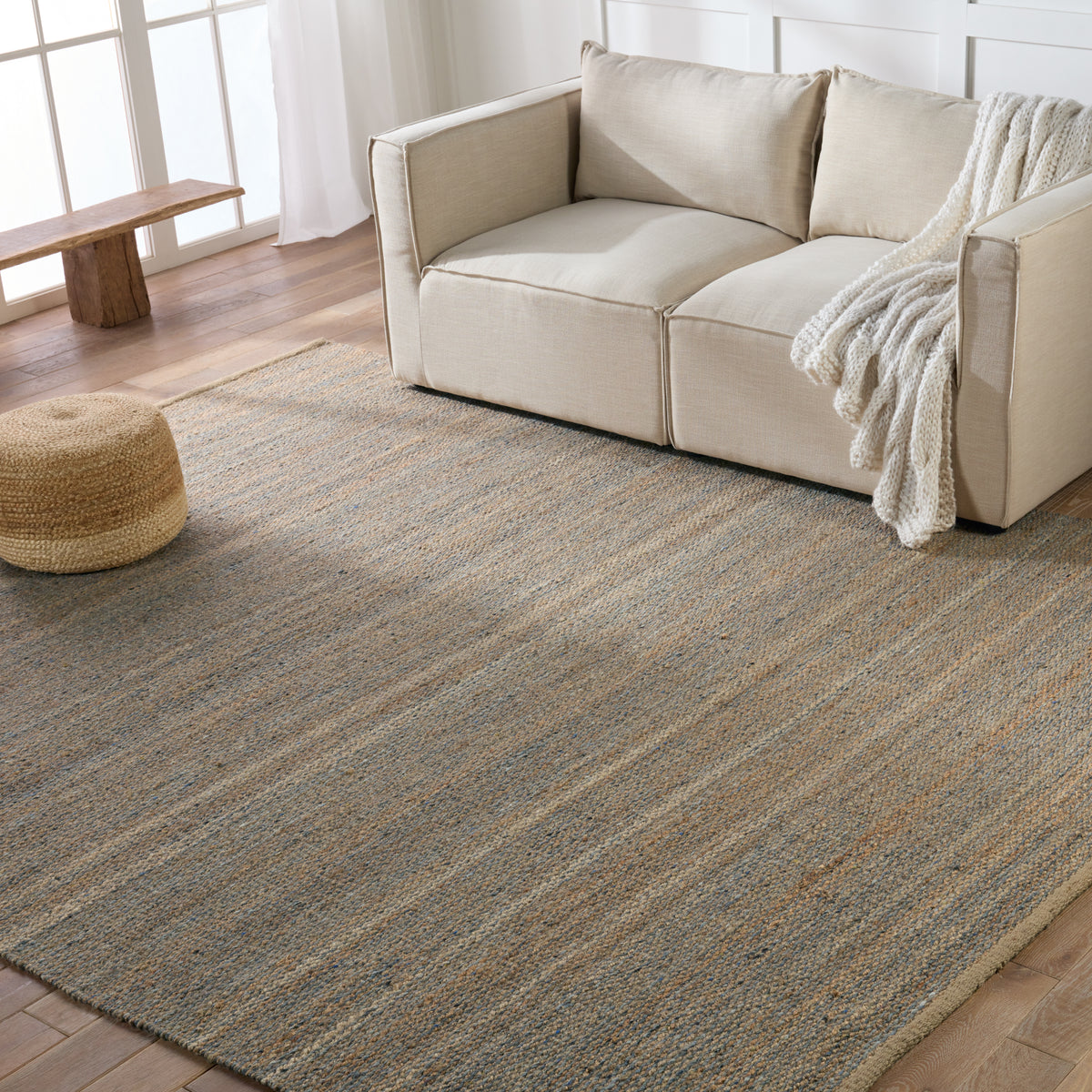 Kate Lester Harman Natural Rosier HNL01 Beige/Gray Rug - Chapin Furniture