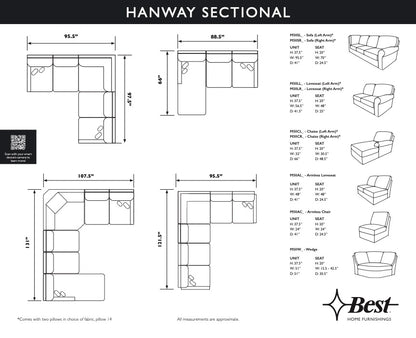 Hanway Sectional- Custom - Chapin Furniture
