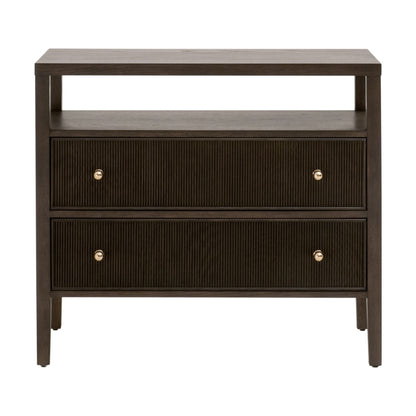 Highland Open Shelf Two Drawer Nightstand - Chapin Furniture