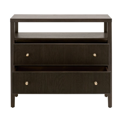 Highland Open Shelf Two Drawer Nightstand - Chapin Furniture