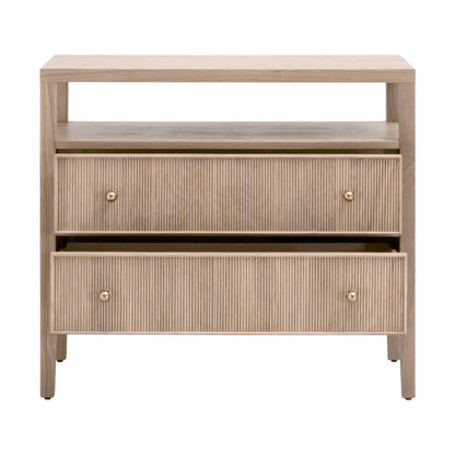 Highland Open Shelf Two Drawer Nightstand - Chapin Furniture