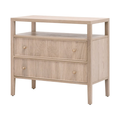 Highland Open Shelf Two Drawer Nightstand - Chapin Furniture