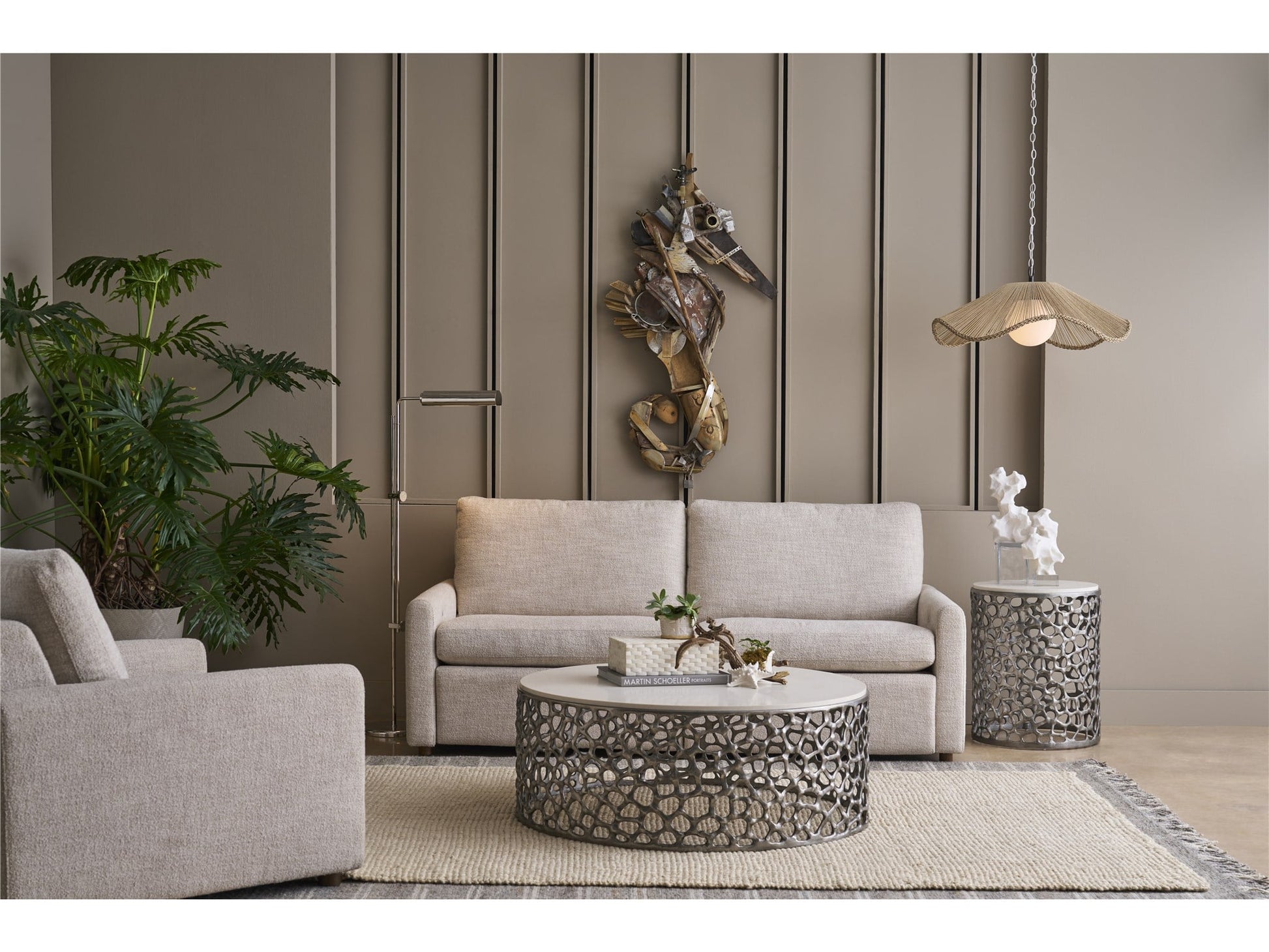 Oasis Coastal Living Coral Side Table - Chapin Furniture