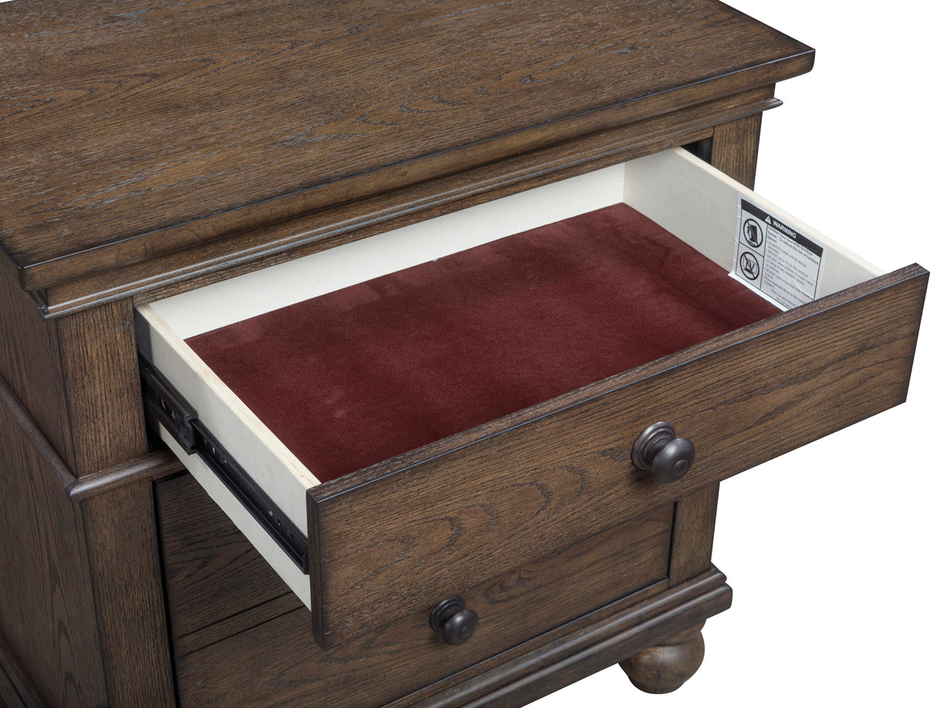 Oxford 2 Drawer Nightstand - Chapin Furniture