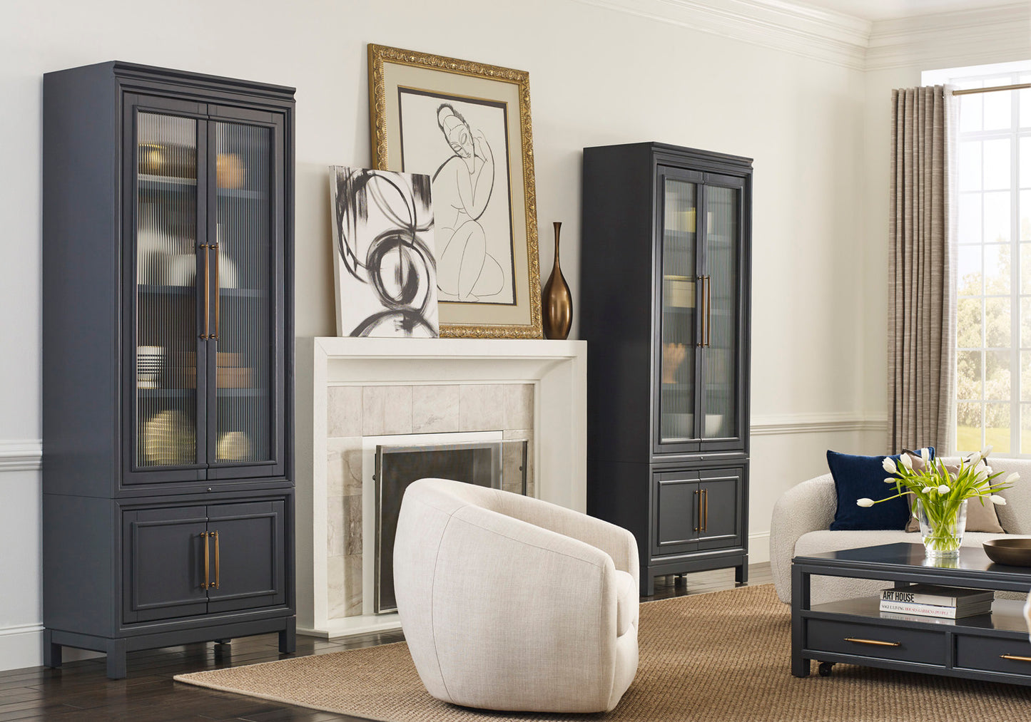 Alexander Pier Display Cabinet - Chapin Furniture