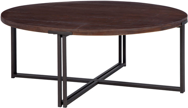 Zander Round Cocktail Table - Umber - Chapin Furniture