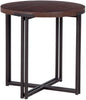 Zander Round End Table - Umber - Chapin Furniture