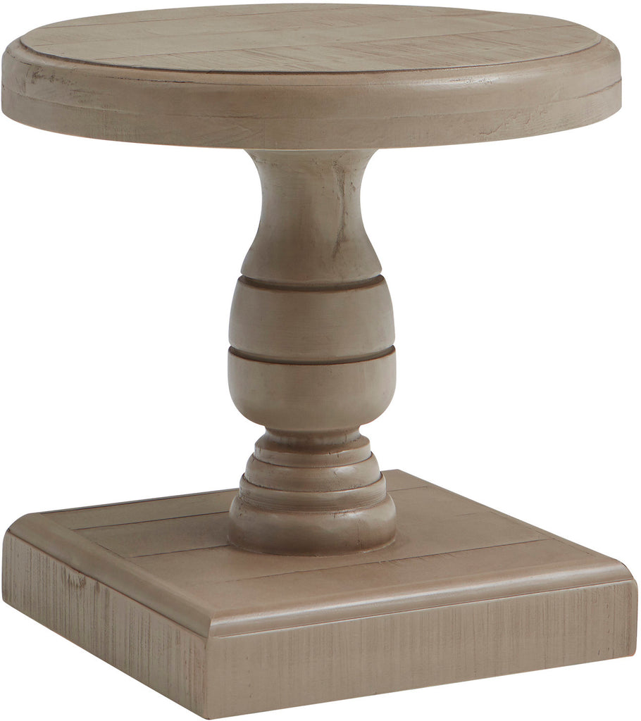 Hermosa Round End Table - Ancient Stone - Chapin Furniture