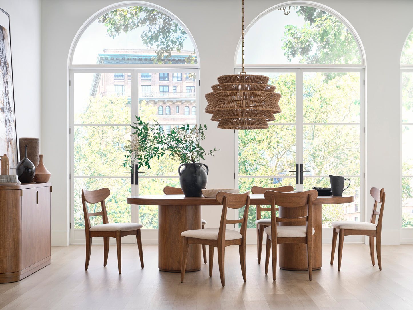 Caden Dining Table With 6 Chairs - Chapin Furniture
