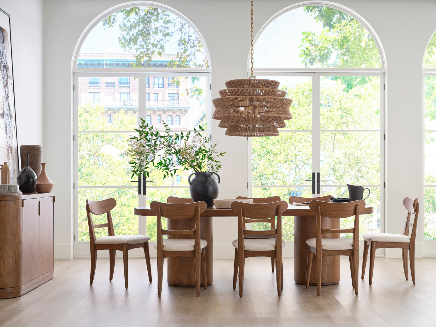 Caden Dining Table With 6 Chairs - Chapin Furniture