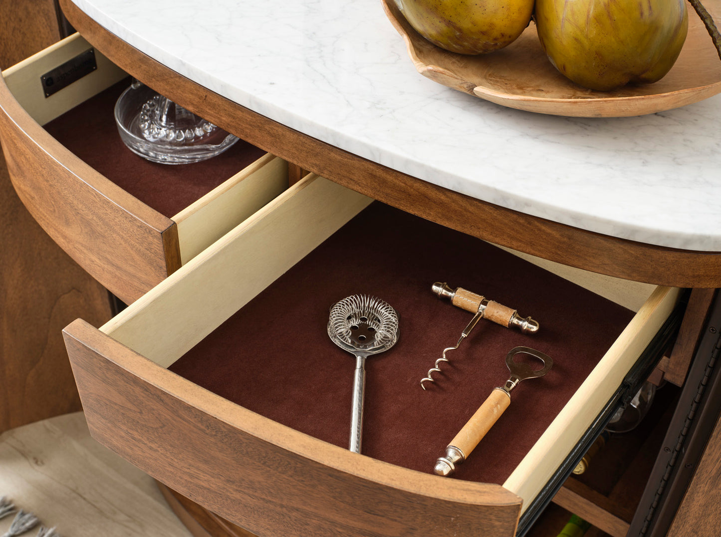 Caden Bar Cabinet With Marble Top - Chapin Furniture