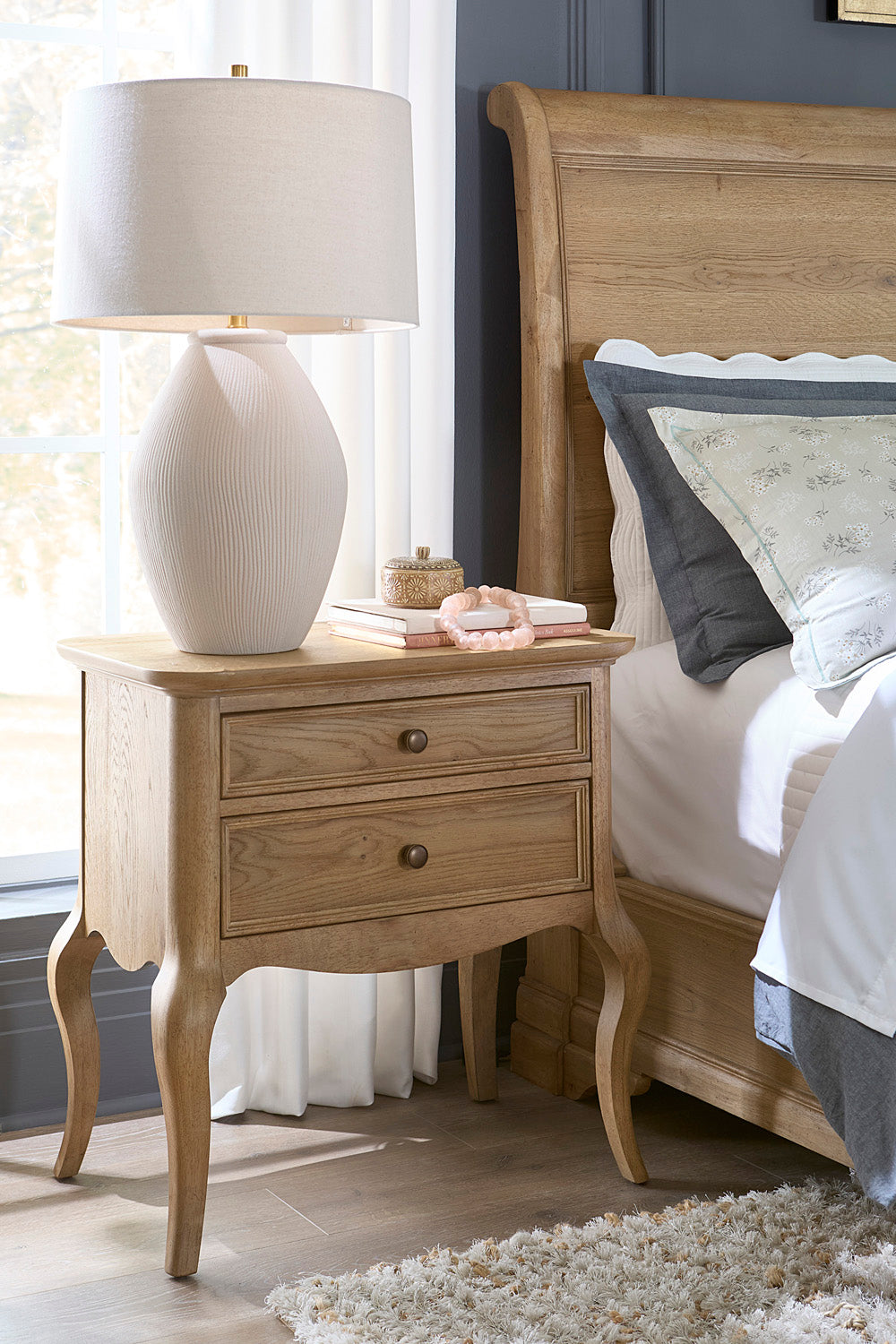 Chateau Philippe Cabriole Nightstand - Chapin Furniture